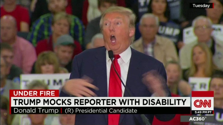 CNN propagated the meme that Trump mocked a disability.