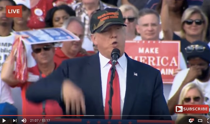 Trump mocked Donna Brazile for giving debate questions to Hillary Clinton.